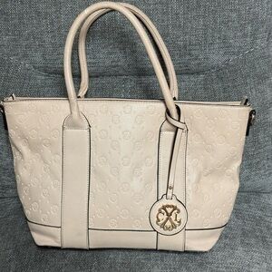 Christian Lacroix Cream Tote with Gold Accents